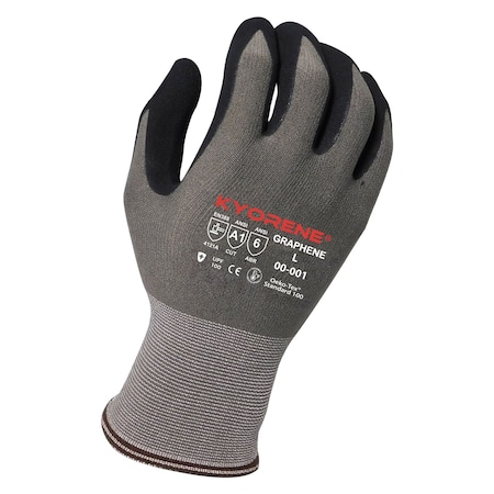 15g Gray Kyorene GrapheneA1 Liner With Black HCT MicroFoamNitrile Palm Coating (XXL) PK Gloves